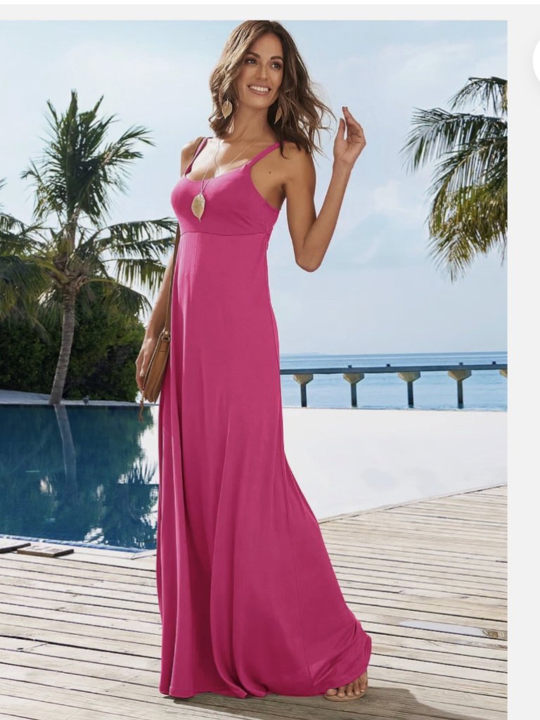 Vibrant Pink Maxi Dress From Victoria Secret Never Worn Medium